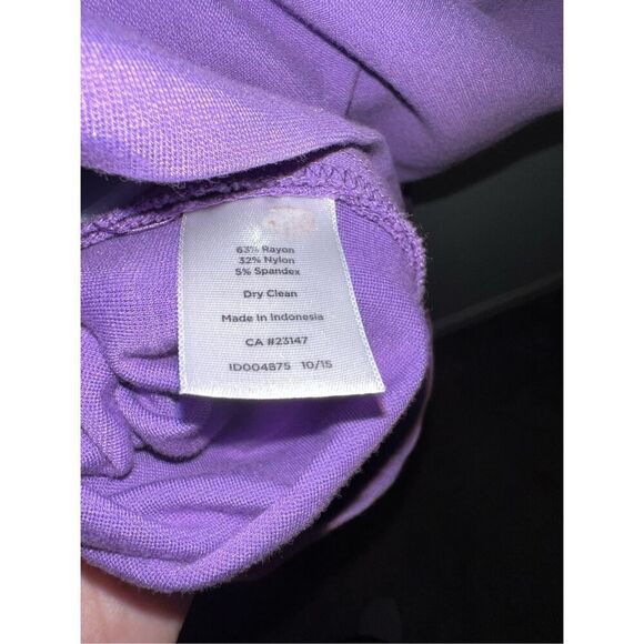 Women’s Purple Midi Sheath Dress 10 Work Office Wear - Picture 10 of 10